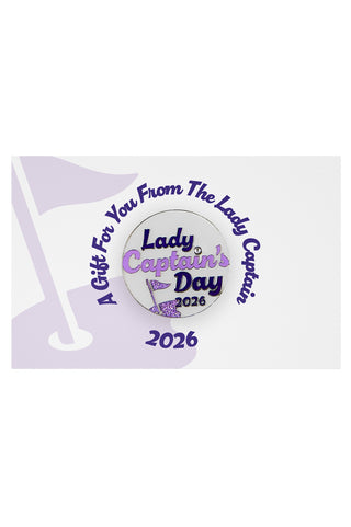 Lady Captain's Day 2026 Ball Marker - Purple Hydrangea