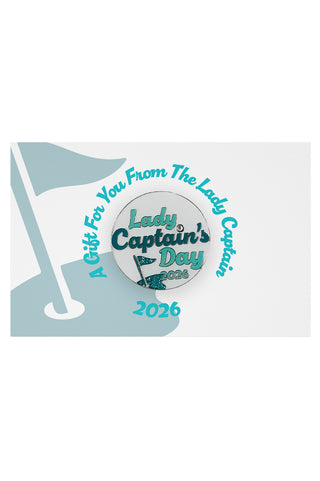 Lady Captain's Day 2026 Ball Marker - Aqua