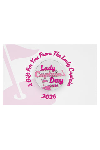 Lady Captain's Day 2026 Ball Marker - Azalea Pink