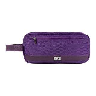 Lady Golfer Honeycomb Design Golf Shoe Bag- Purple