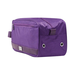 Lady Golfer Honeycomb Design Golf Shoe Bag- Purple