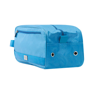 Lady Golfer Honeycomb Design Golf Shoe Bag- Aqua