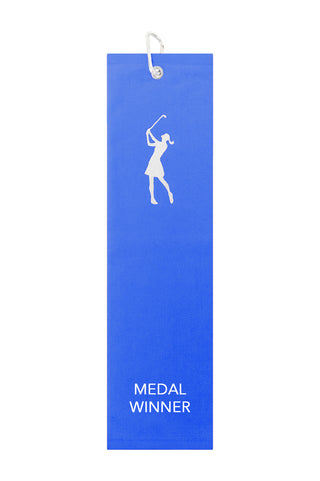 Medal Winner Tri Fold Golf Towel Prize