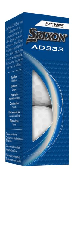 Srixon AD333 Golf Balls - Pure White (12 Pack)