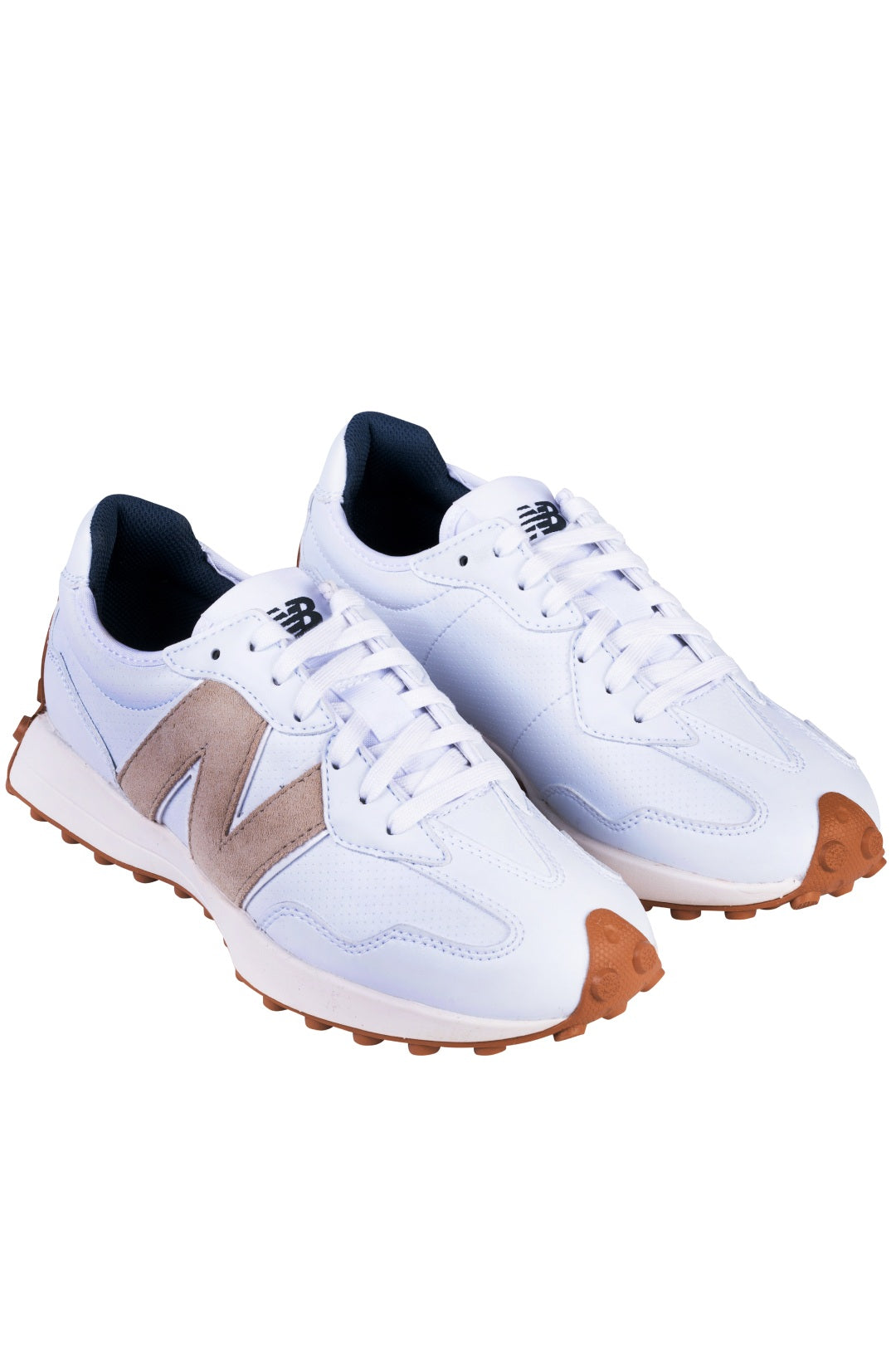 Women's 327 Golf Shoes - White/Tan
