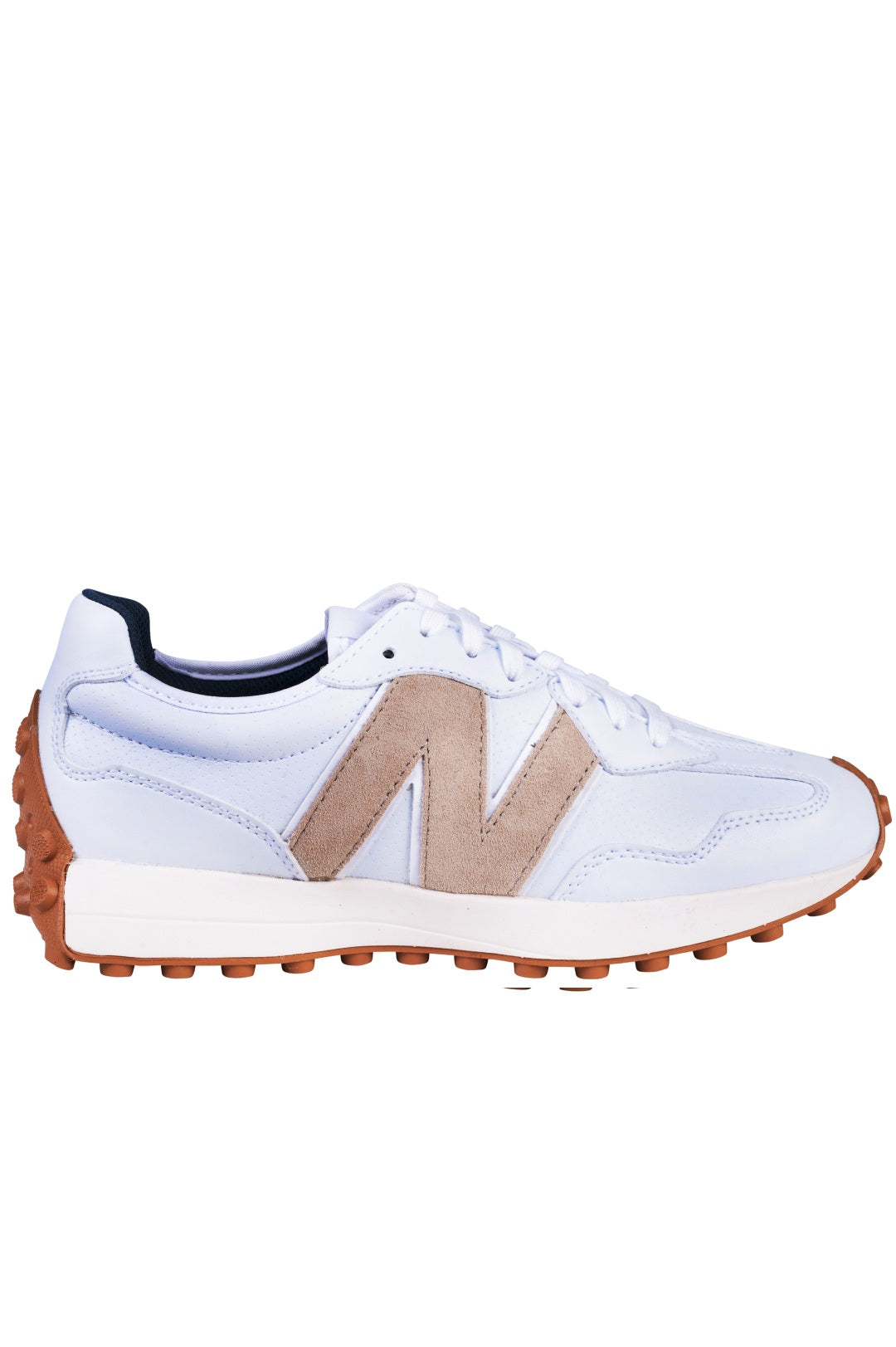 Women's 327 Golf Shoes - White/Tan