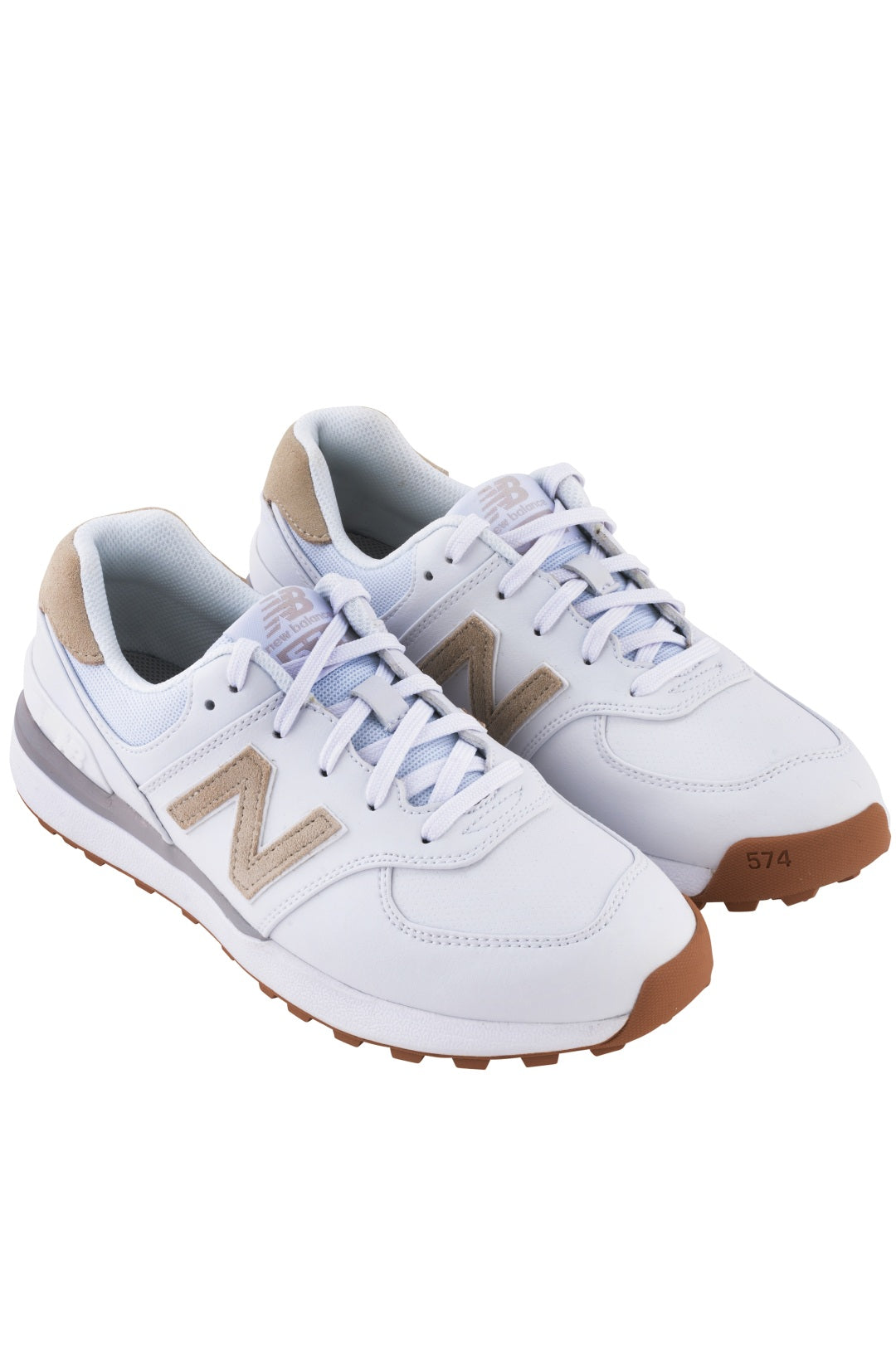 Women's 574 Golf Shoes - White/Silver