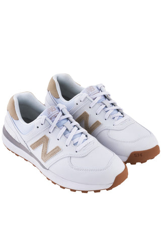 Women's 574 Golf Shoes - White/Silver