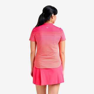 Nivo Ladies Lynda Cap Sleeve Polo - Cherry