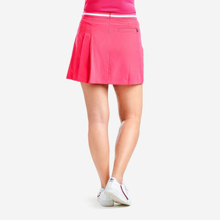 Nivo Ladies Valentina Pleated Golf Skort - Cherry