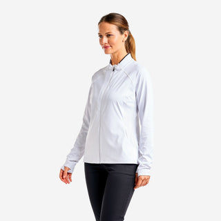 Nivo Ladies Alyssa Long Sleeve Full Zip Top - White
