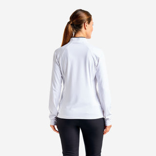 Nivo Ladies Alyssa Long Sleeve Full Zip Top - White