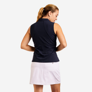 Amelie Mock Sleeveless Golf Top - Peacock Blue