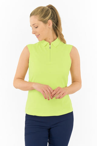 Nivo Ladies Nikki II Sleeveless Polo - Lime