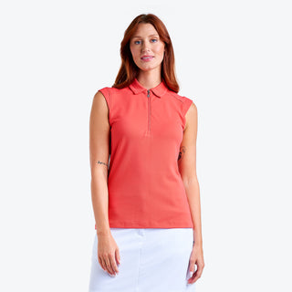 Nivo Ladies Nikki II Sleeveless Polo - Papaya