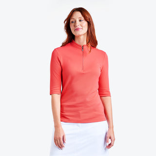 Nivo Ladies Noa II Half Sleeve Polo - Papaya