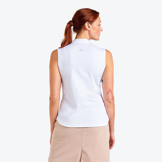 Nivo Ladies Naomi II Sleeveless Golf Mock - White