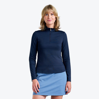 Nivo Ladies Nadia Long Sleeve Mock - Navy