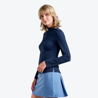 Nivo Ladies Nadia Long Sleeve Mock - Navy