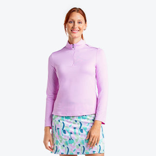 Nivo Ladies Nadia Long Sleeve Mock - Bubble Gum