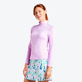 Nivo Ladies Nadia Long Sleeve Mock - Bubble Gum