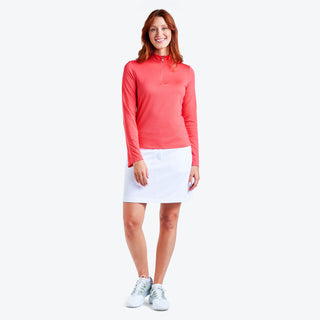 Nivo Ladies Nadia Long Sleeve Mock - Papaya