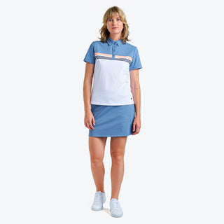 Nivo Ladies Mindy Short Sleeve Polo - Sea Reflection