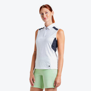 Nivo Ladies Sabella Sleeveless Polo - White