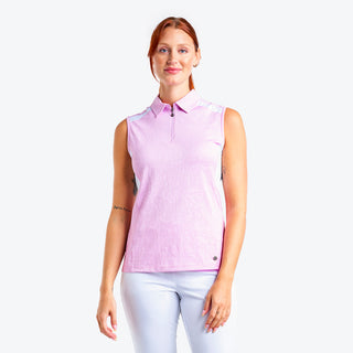 Nivo Ladies Sabella Sleeveless Polo - Bubble Gum