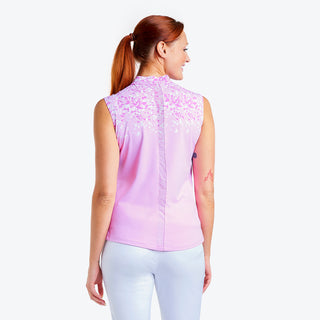 Nivo Ladies Linnea Sleeveless Liv Cool Mock - Bubble Gum