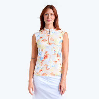 Nivo Ladies Linnea Sleeveless Liv Cool Mock - Mango