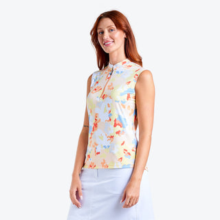 Nivo Ladies Linnea Sleeveless Liv Cool Mock - Mango