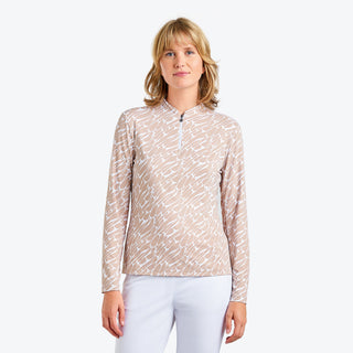 Nivo Ladies Lolita Long Sleeve Liv Cool Mock - Desert