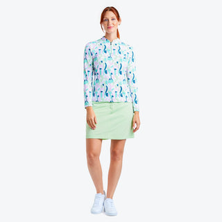 Nivo Ladies Lolita Long Sleeve Liv Cool Mock - Fresh Mint