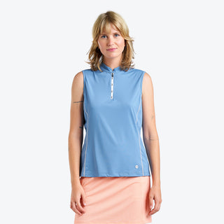 Nivo Ladies Alivia Sleeveless Active Mock - Sea Reflection