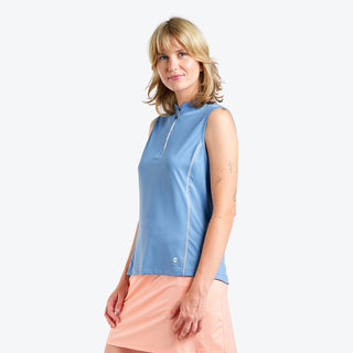 Nivo Ladies Alivia Sleeveless Active Mock - Sea Reflection