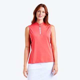 Nivo Ladies Alivia Sleeveless Polo - Papaya