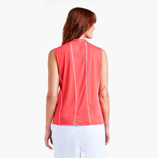 Nivo Ladies Alivia Sleeveless Polo - Papaya