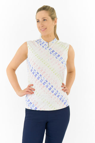 Nivo Ladies Linnea Sleeveless Polo - Pink Sugar