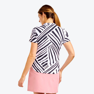 Nivo Ladies Lynda Cap Sleeve Polo - White/Black