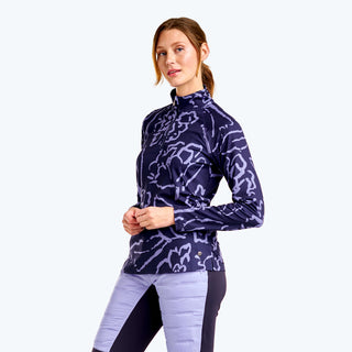 Nivo Ladies Dallas Long Sleeve Golf Mock - Navy