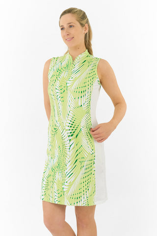 Nivo Ladies Leanna Sleeveless Golf Dress - Lime
