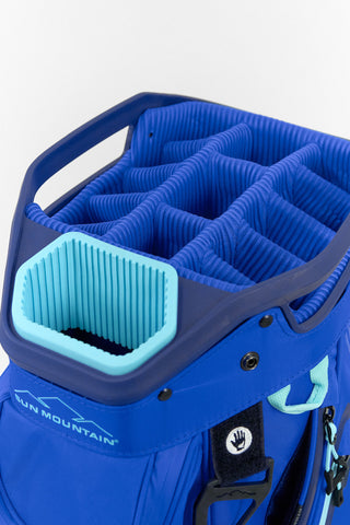 Sun Mountain Water-Resistant Stellar Cart Golf Bag - Navy, Blue & Tahiti