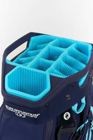 Sun Mountain Water-Resistant Stellar Cart Golf Bag - Navy, Tahiti & Blue