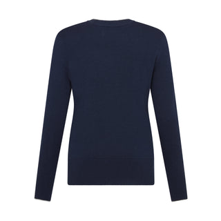 Penguin Ladies Golf Pullover Sweater with Elongated Cuffs - Navy