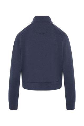 Penguin Ladies Golf Full Zip Textured Knit Jacket - Navy