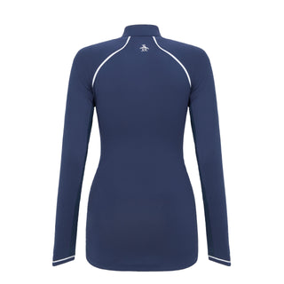 Penguin Ladies Golf Veronica Sun Protection Long Sleeve Top - Navy