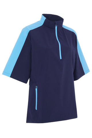 ProQuip Golf Ladies Paige Short Sleeve Rain Jacket - Blue