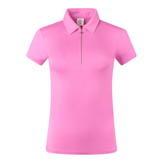 Pure Golf Christina Cap Sleeve Polo Shirt - Candy Pink