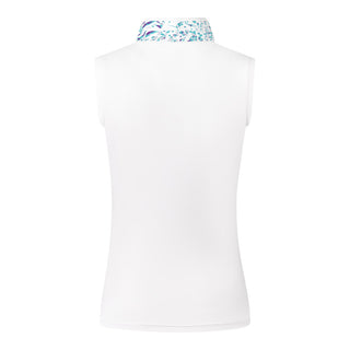 Pure Golf Joy Sleeveless Polo Shirt - Fierce Fusion